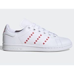 NIB Stan Smith Adidas White w/ Red Hearts Shoes